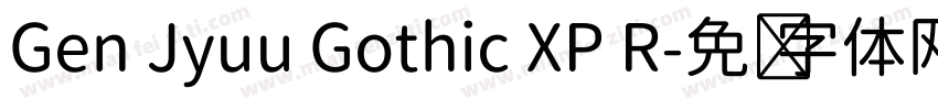 Gen Jyuu Gothic XP R字体转换